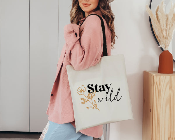 Bio-Shopper Bag - Stay Wild (versch. Farben)