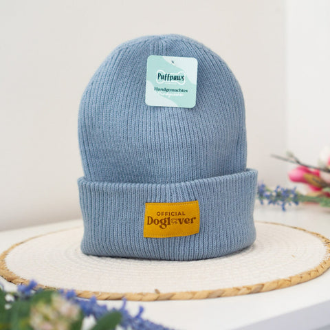 Recycled Beanie Doglover - Light Blue
