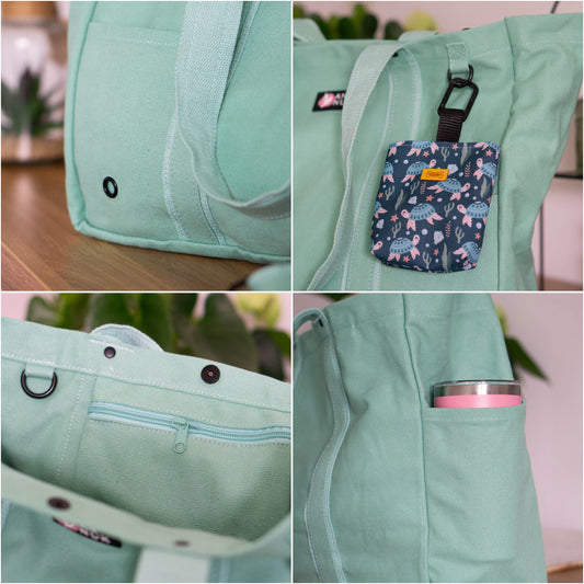 Travel Shopper Bag MOONY - Teal