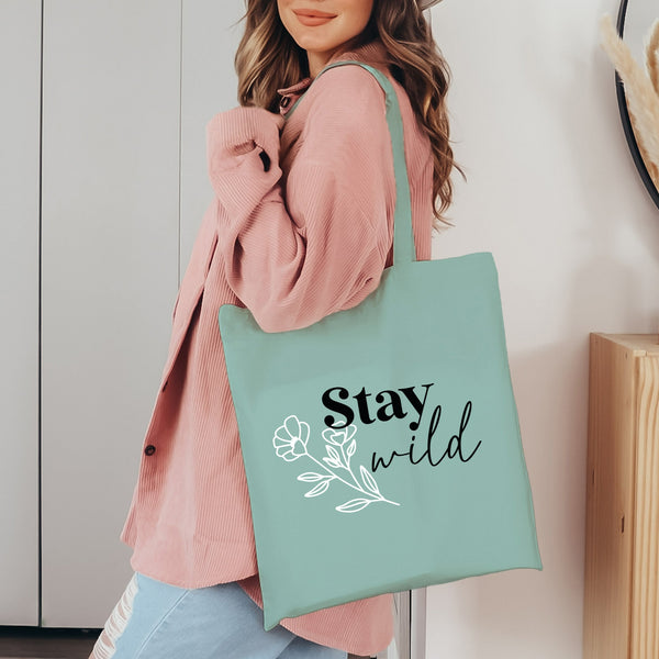 Bio-Shopper Bag - Stay Wild (versch. Farben)