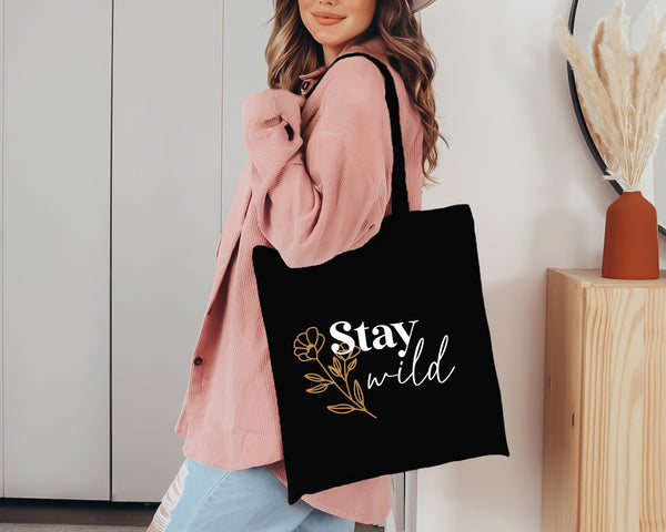 Bio-Shopper Bag - Stay Wild (versch. Farben)