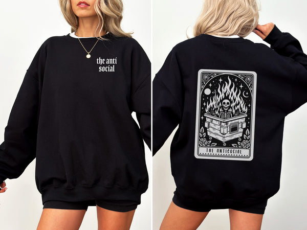 Sweatshirt True Black - Tarot Antisocial