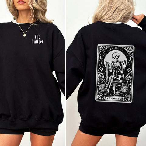 Sweatshirt True Black - Tarot Knitter
