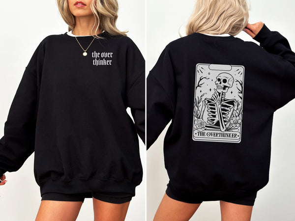 Sweatshirt True Black - Tarot Overthinker