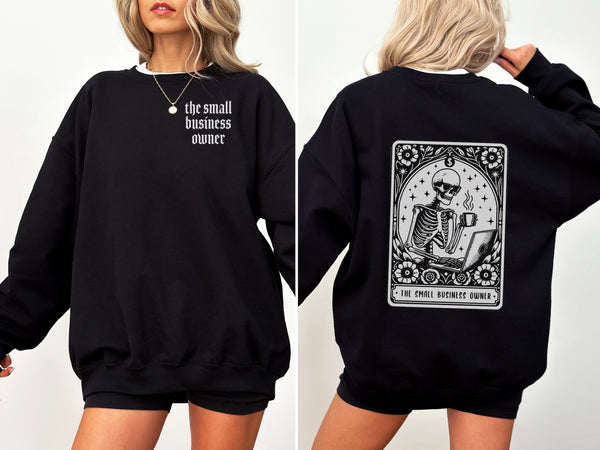 Sweatshirt True Black - Tarot Small Business