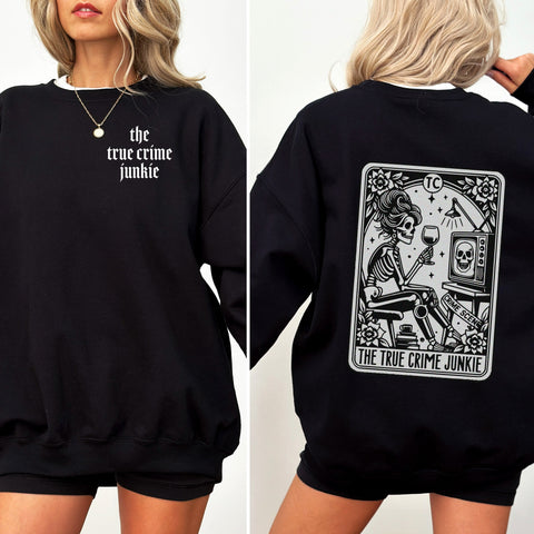 Sweatshirt True Black - Tarot True Crime