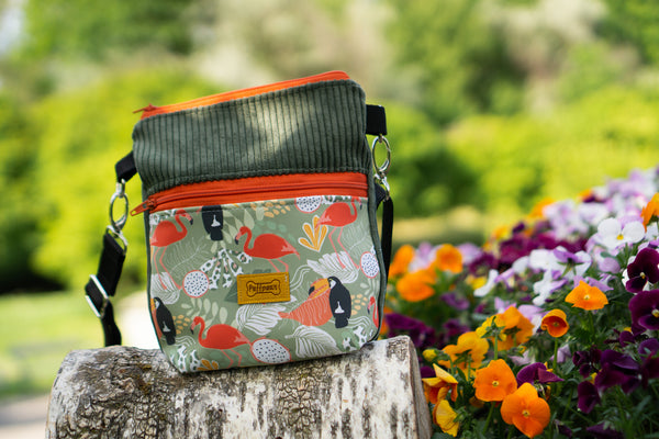Puffbag Gassitasche "Daily" - Flamingo Jungle