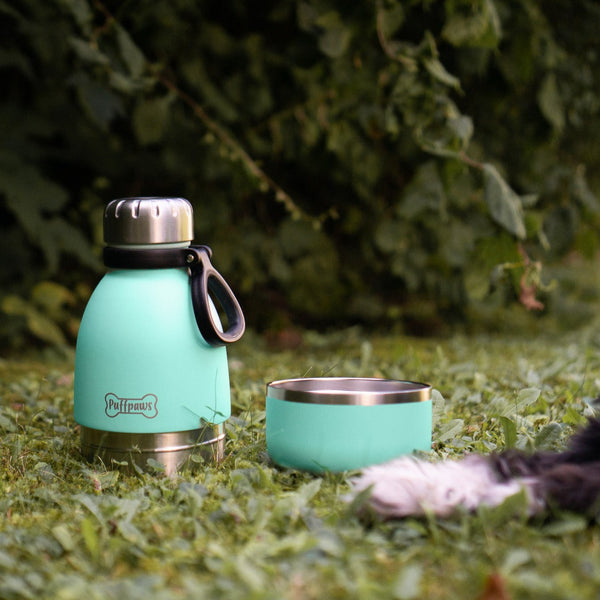 Buddy Bottle - Edelstahlflasche mit Hundenapf