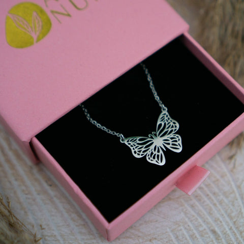 Halskette silber - Butterfly