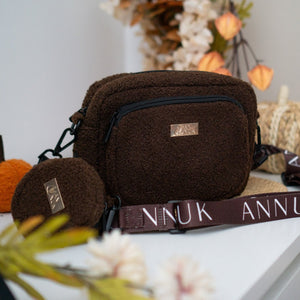 Crossbody Tasche Annuk - Dark Brown Teddy