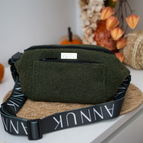 Bauchtasche Janiu - Dark Moss Teddy