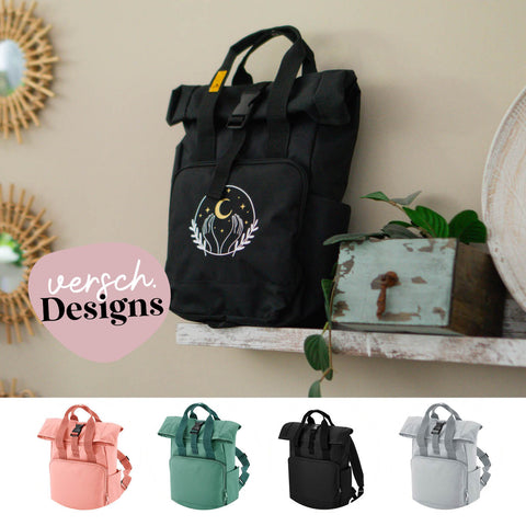 Recycle Rolltop Rucksack MINI - Boho Soul (versch. Designs & Farben)