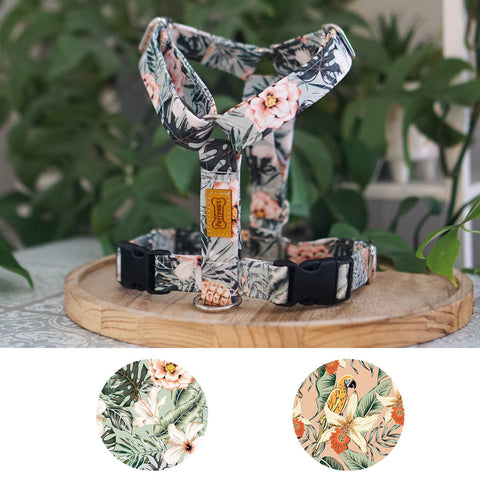 Hundegeschirr Waterproof - Jungle Flowers