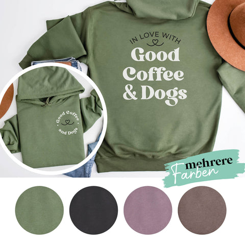 Hoodie Unisex - Good Coffee and Dogs
