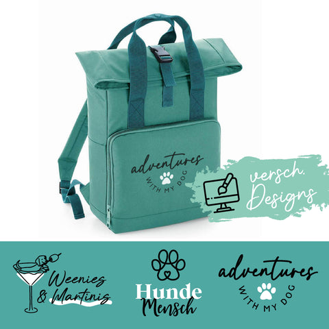 Design it - Recycle Rolltop Rucksack Midi TEAL