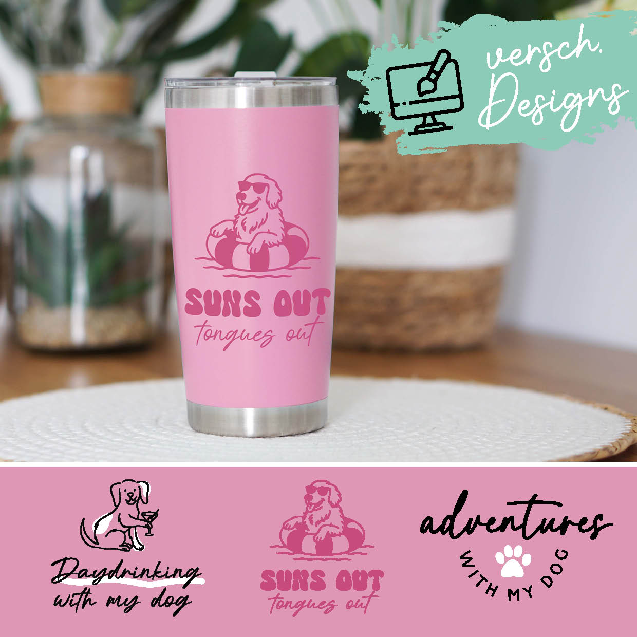 Design it yourself - Hot & Cold Tumbler 590ml pink