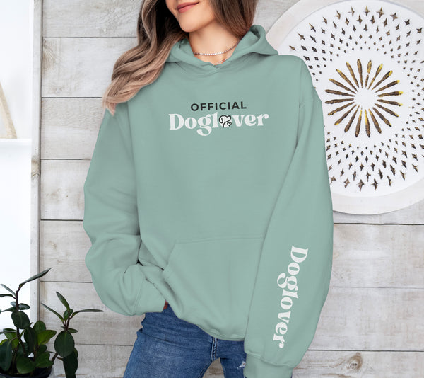 Hoodie Unisex Dusty Mint - Doglover