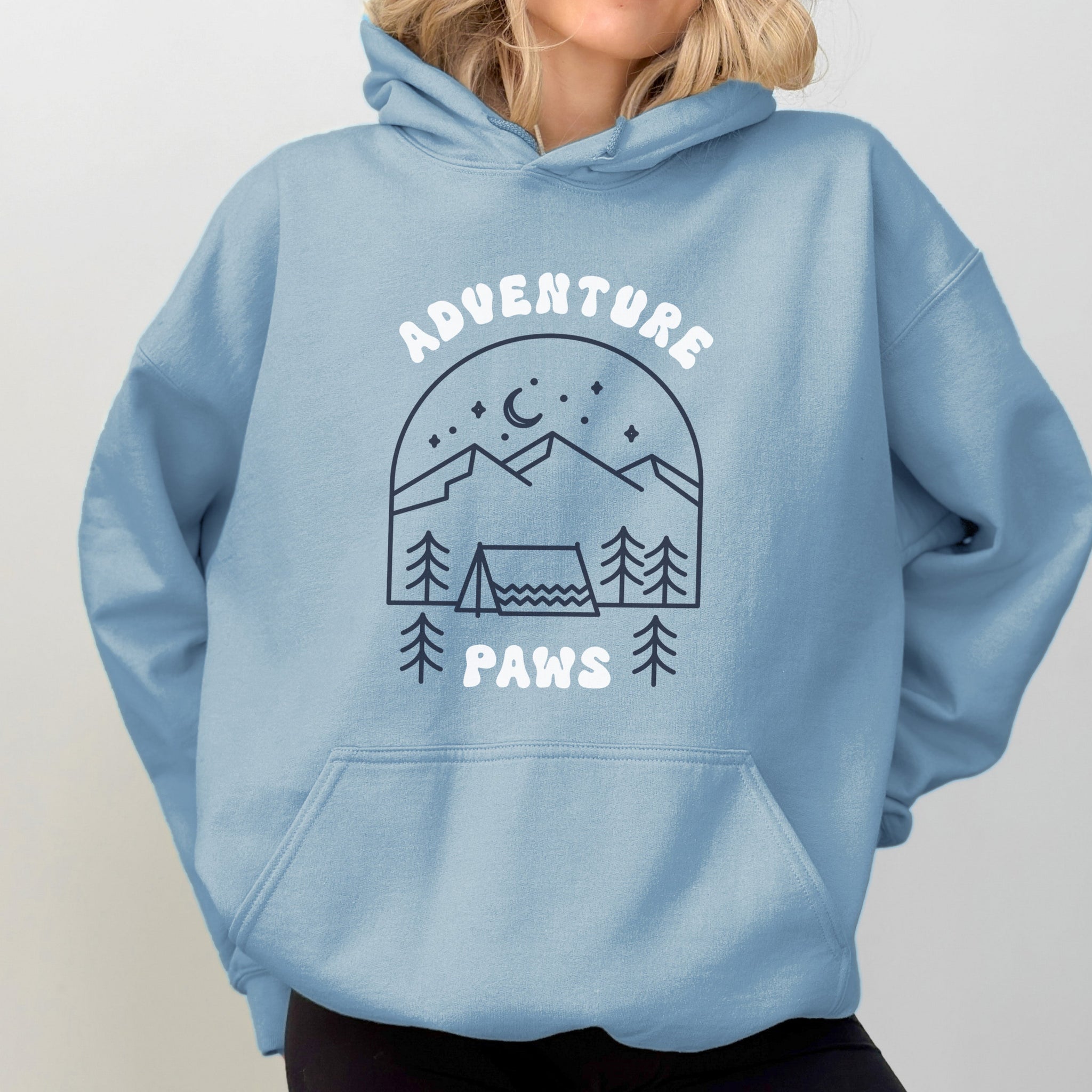 Hoodie Unisex SKY BLUE - Adventure Paws