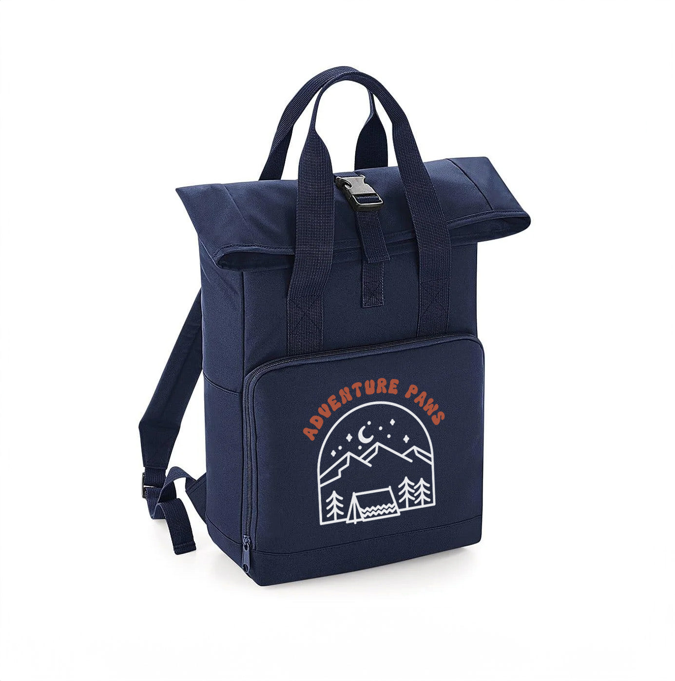 Recycle Rolltop Rucksack Midi NAVY - Adventure Paws