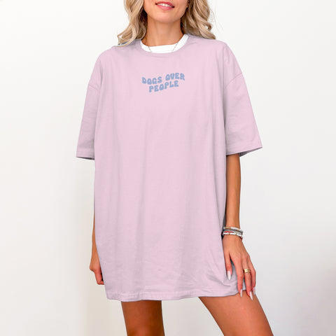 T-Shirt Bio Baumwolle Rose  - Dogs over People
