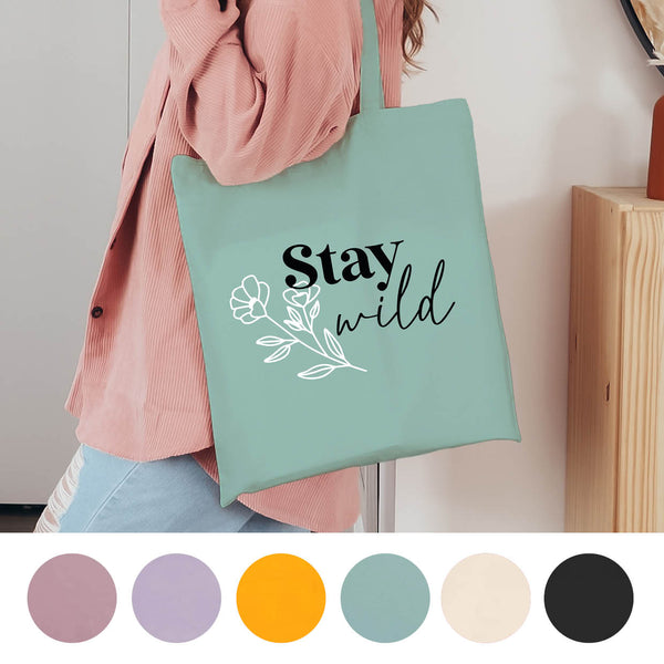 Bio-Shopper Bag - Stay Wild (versch. Farben)