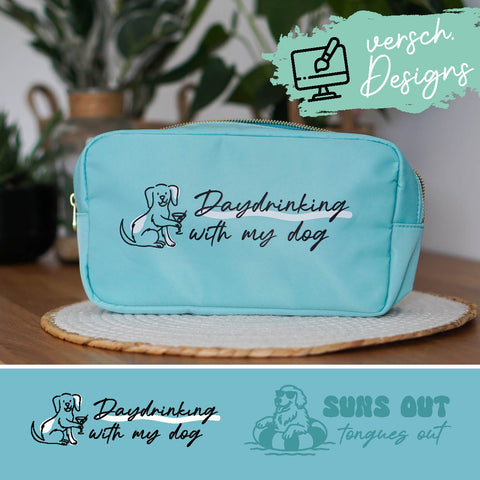 Design it - Travel Case/Reisetasche Türkis (versch. Designs)