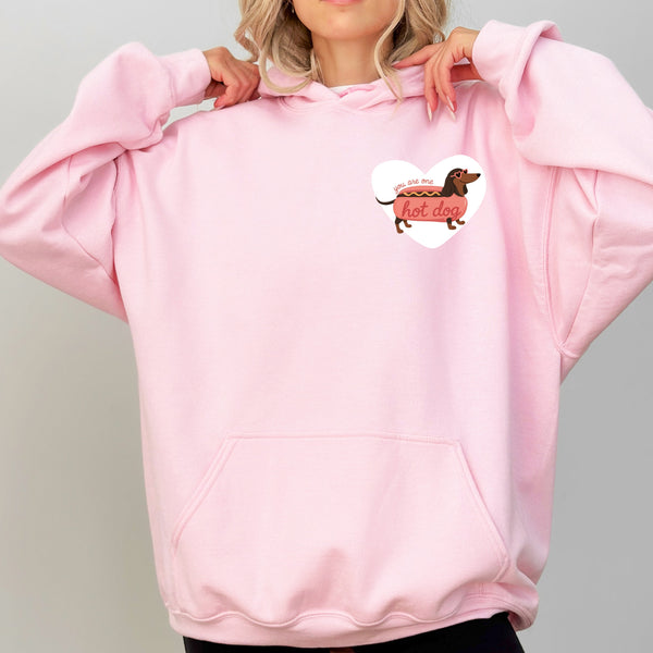 Hoodie/Sweater Unisex Rosa - Hot Dog