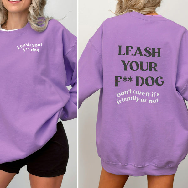 Sweatshirt Lavender - Leash your dog