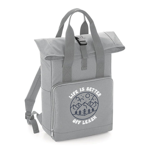 Recycle Rolltop Rucksack Midi GREY - Off Leash