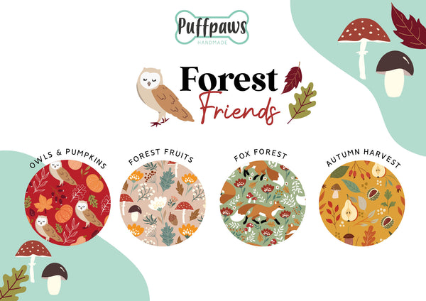 Hundegeschirr Waterproof - Forest Friends (verschiedene Designs)