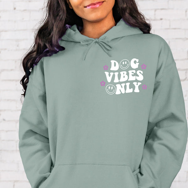 Hoodie Dusty Mint - Dog Vibes Only