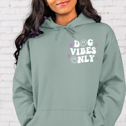Hoodie Dusty Mint - Dog Vibes Only