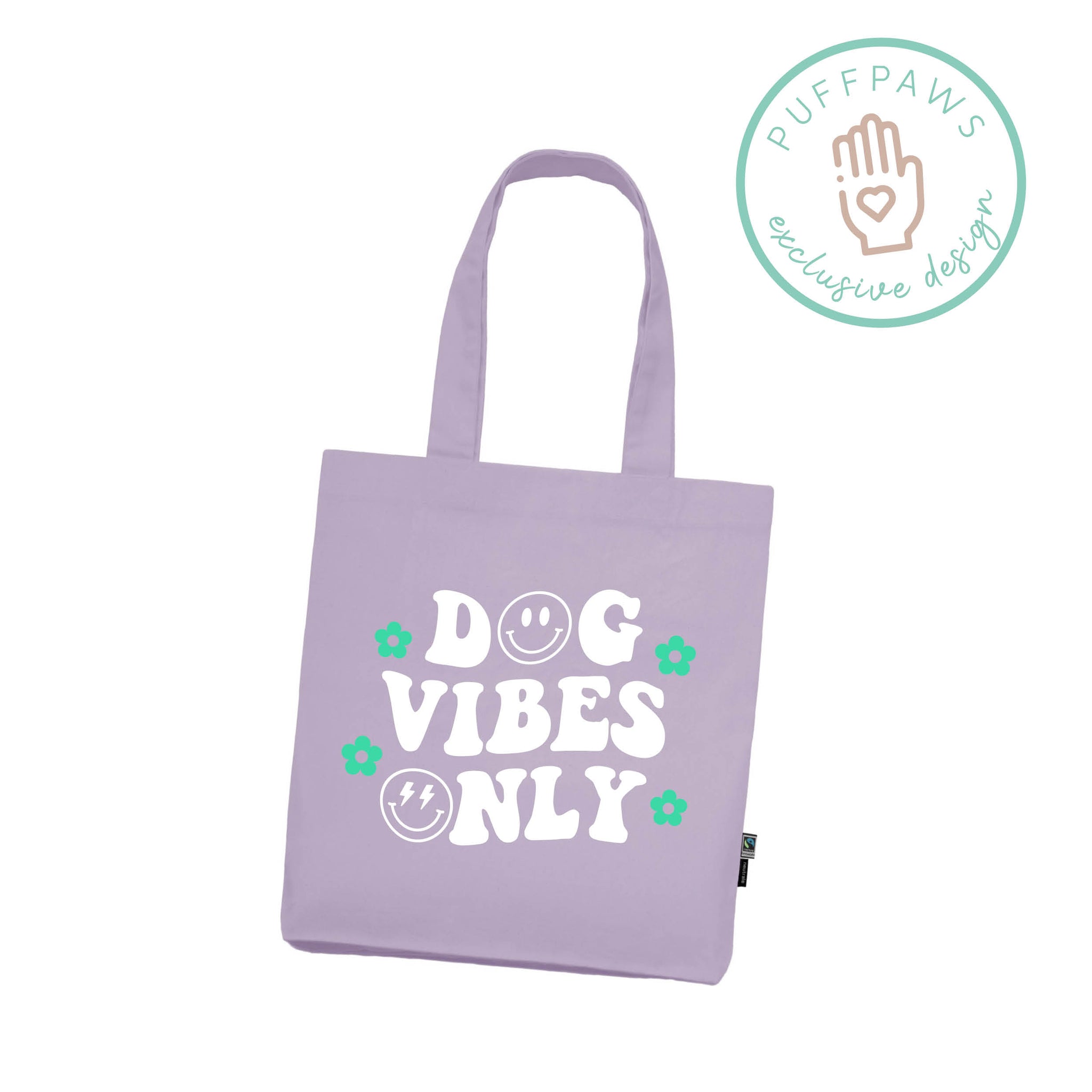 Bio-Shopper Bag Lilac - Dog Vibes Only