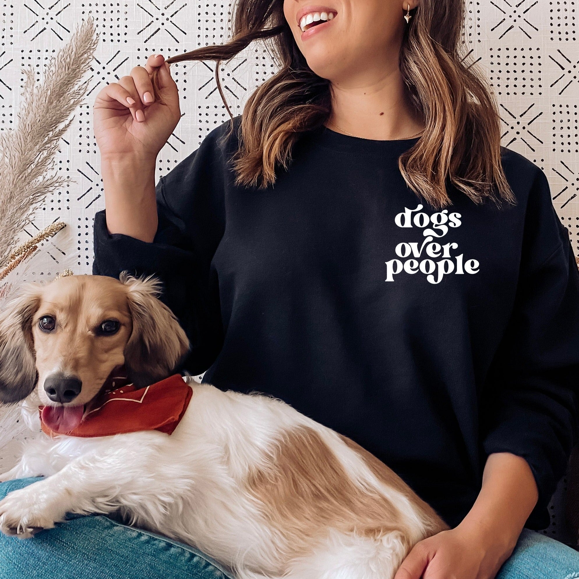 Sweatshirt Black - Dogs over People
